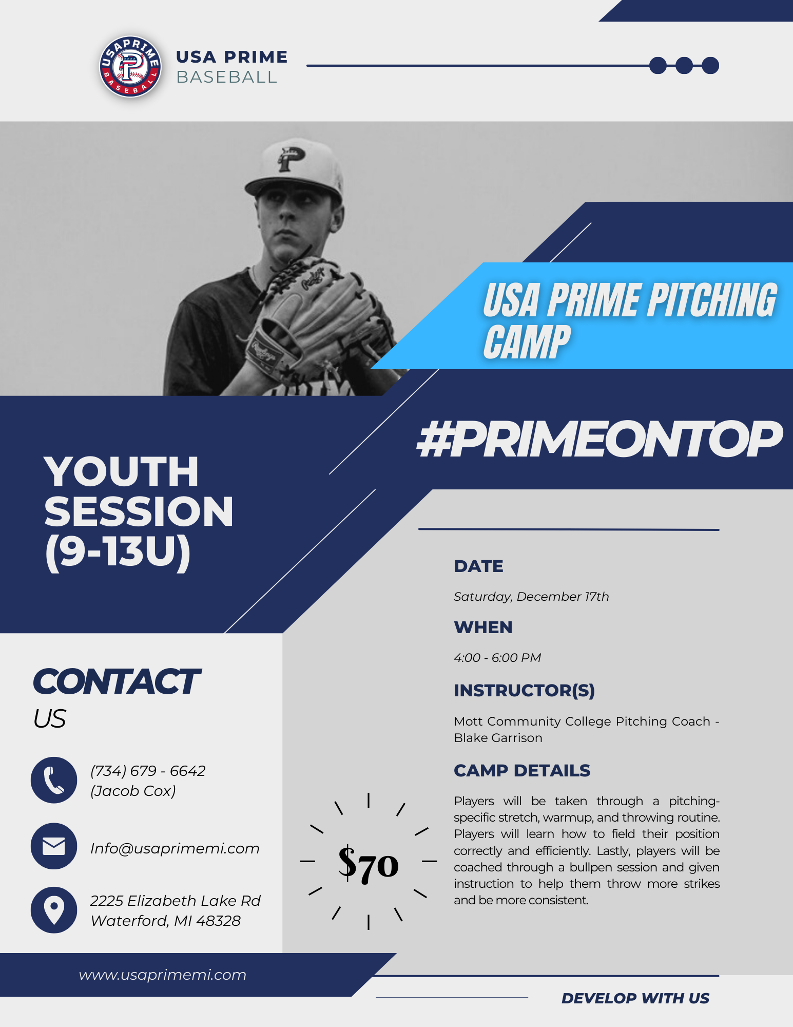 Pitching Camp Flyer